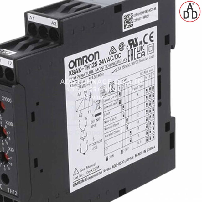 OMRON K8AK-TH12S 24VAC/DC (3)